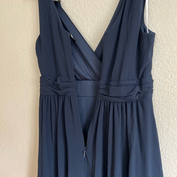 NWOT Thoughts of Hue Navy Blue Surplice Maxi Dress - Picture 7 of 8